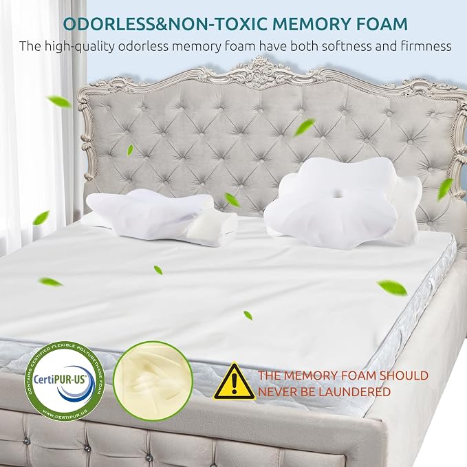 DONAMA Cervical Pillow for Neck and Shoulder, Contour Memory Foam Pillow - Image 7