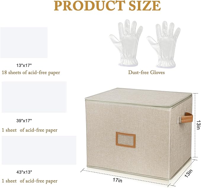 Lukeline Wedding Dress Storage Box, Wedding Dress Preservation Box - Image 7