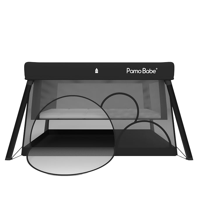 Pamo Babe Travel Crib Lightweight Playpen Baby Playard by PamoBabe