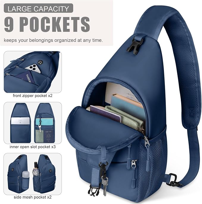 Crossbody Bags for Women Men Trendy Sling Bag Bakpack Casual Chest Bag - Image 3