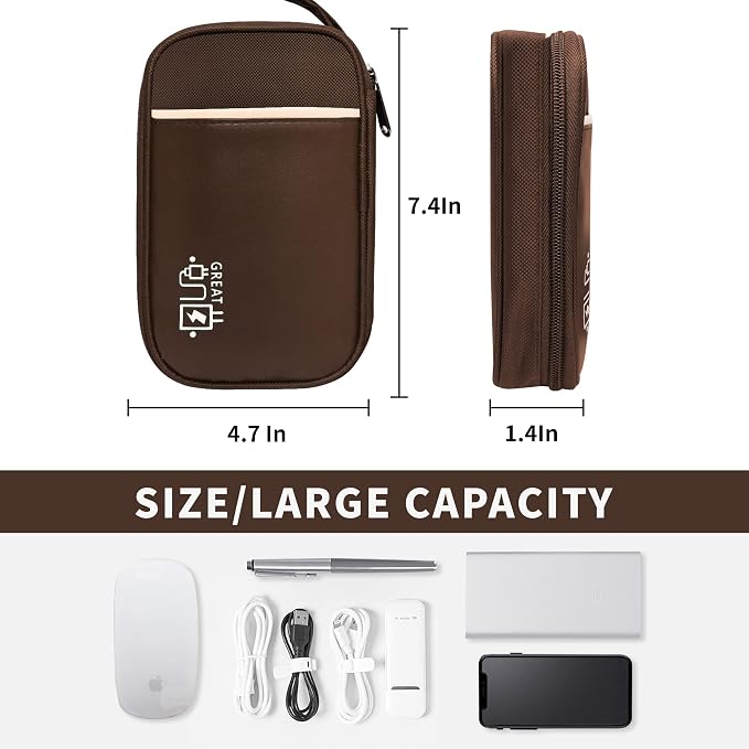 Travel Cable Organizer Bag Pouch Electronic Accessories Carry Case Portable - Image 4