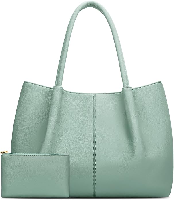 KKXIU Tote Bag for Women Vegan Leather Shoulder Purse Large Capacity Travel Bag by KKXIU