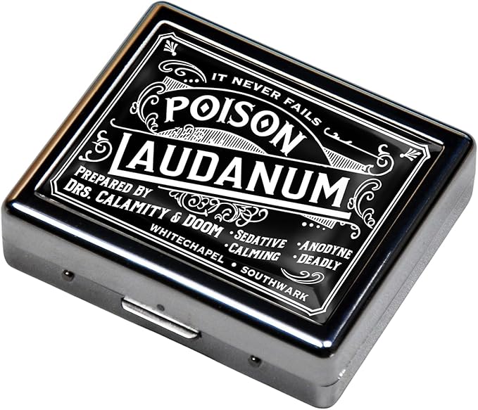 Silver Vintage Pill Box 7 Day Metal Pill Box - Image 3