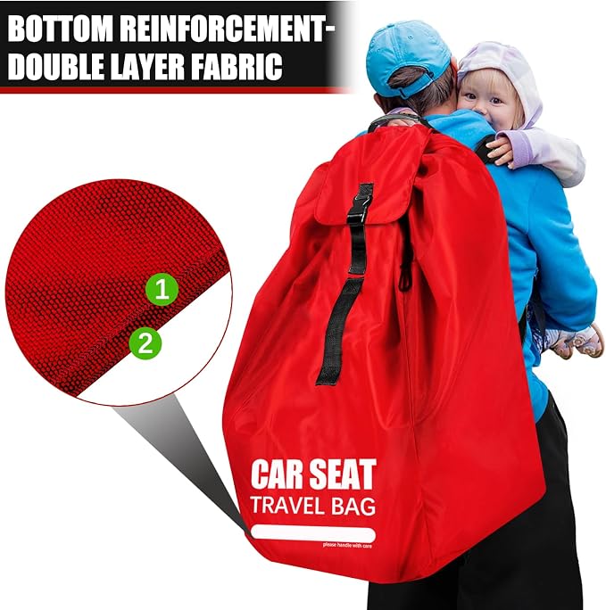 Car Seat Travel Bag for Airplane, Large Car Seat Bags for Air Travel - Image 4