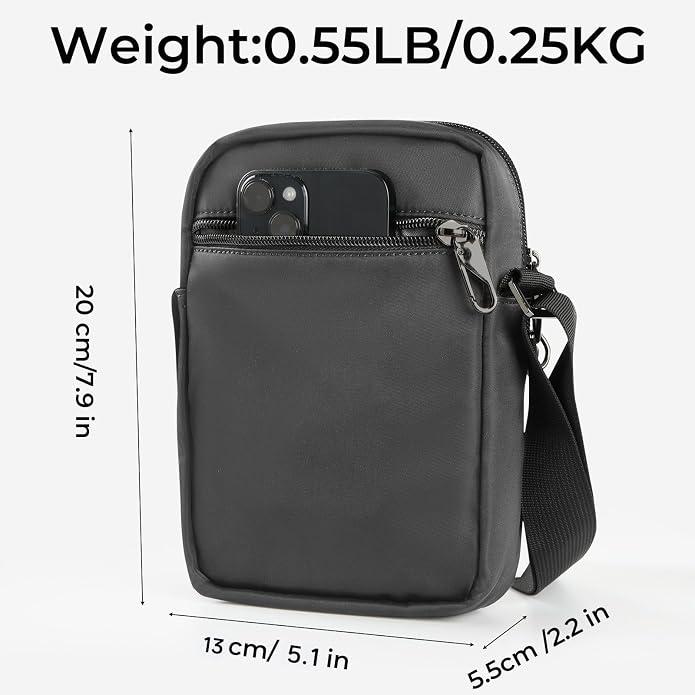 BROADREAM Small Crossbody Bag Men Women, Anti-Theft Crossbody Sling bags - Image 3