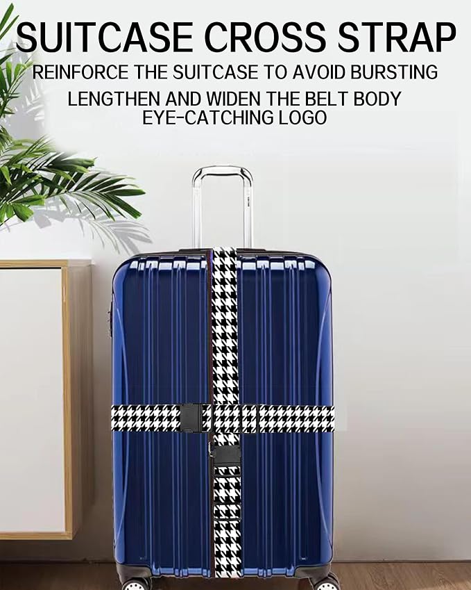 Luggage Straps for Suitcases, Adjustable Travel Belt, Durable Wide Luggage Strap - Image 5