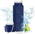 610ml Collapsible Water Bottles Upgrade Foldable Water Bottle BPA Free Reusable by POPDIGITO