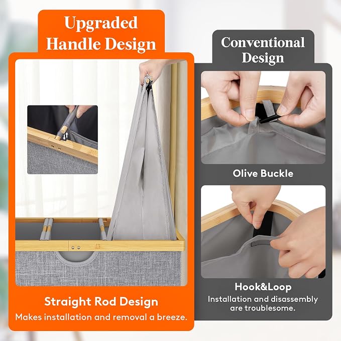 Lifewit 170L Triple Laundry Hamper - Image 3