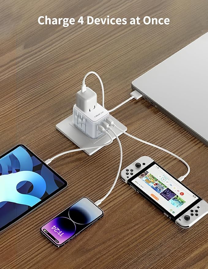 MOMAX Universal Travel Adapter, 20W+18W International Plug Adapter - Image 4