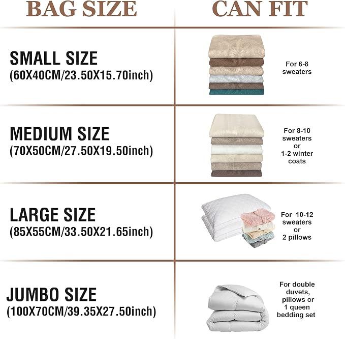 10 Small Vacuum Storage Bags - Image 4