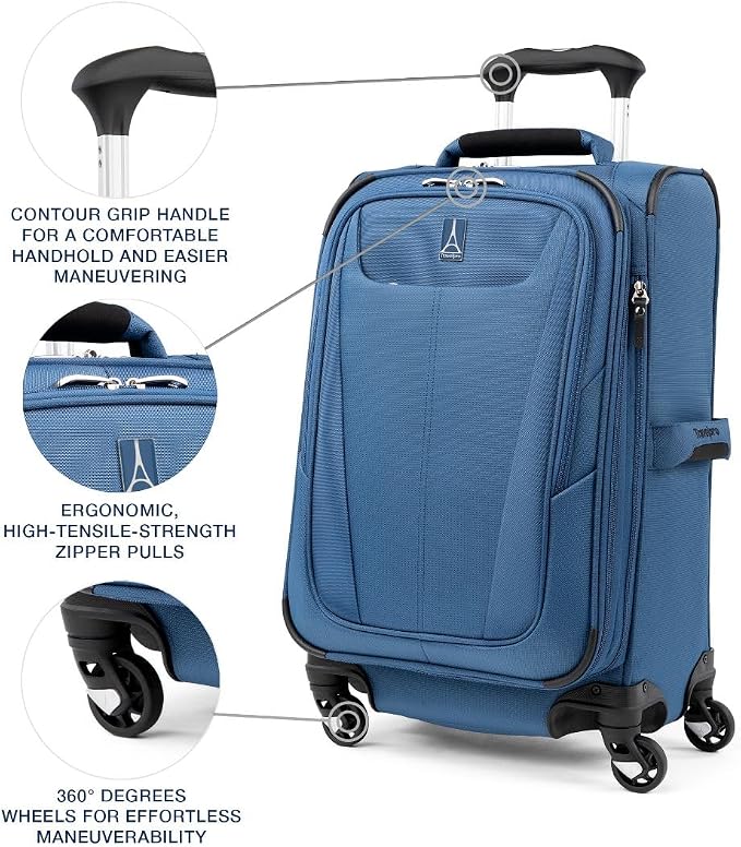 Travelpro Maxlite 5 Softside Expandable Carry-On Luggage - Image 2
