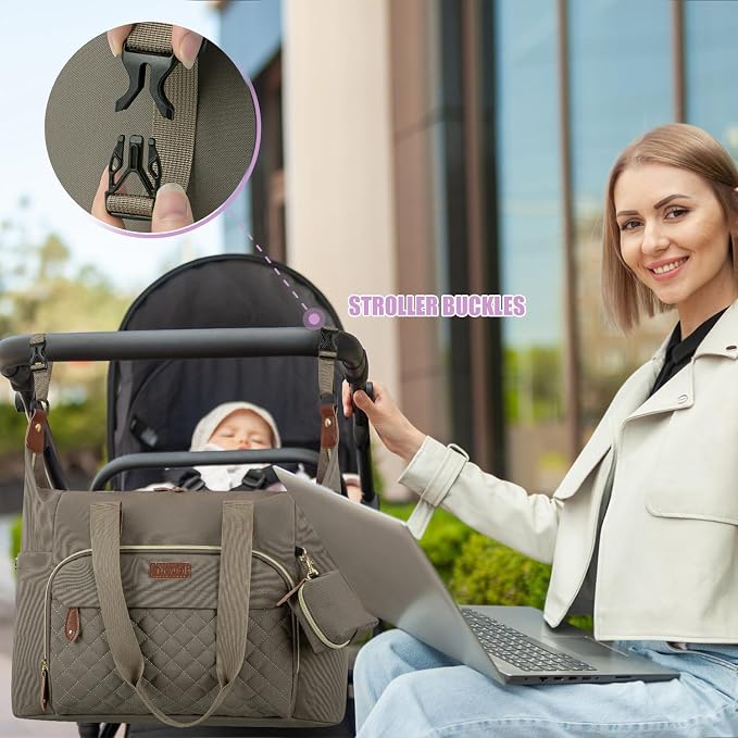 Tuwubi Diaper Bag Tote, Baby Diaper Bag - Image 6
