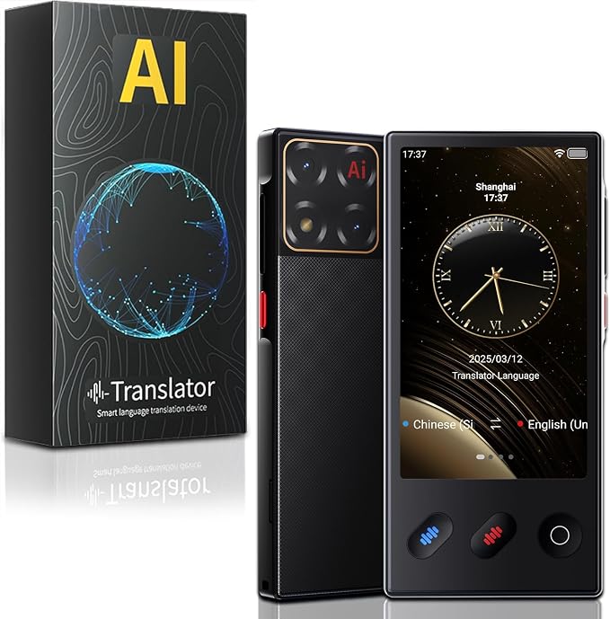 Language Translator Device 2025, AI & ChatGPT & No WiFi Needed, Real-Time Two by Unknown