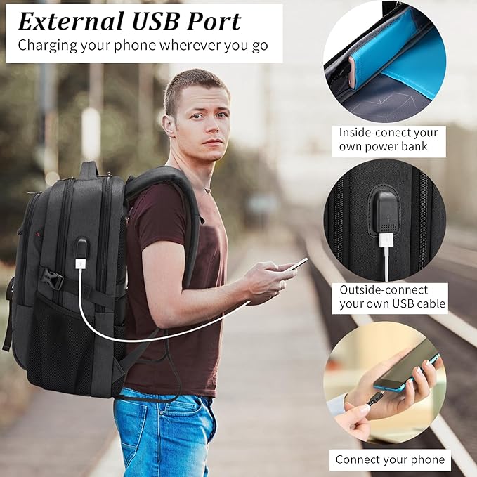 DUSLANG 17 Inch Laptop Backpack - Image 9