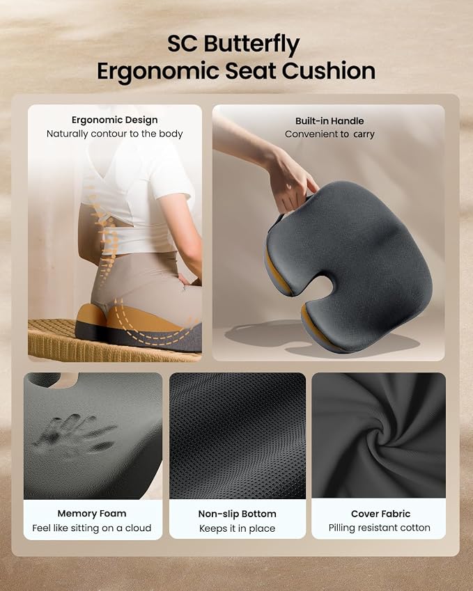 ProtoArc Seat Cushion, Office Chair Cushion - Image 7