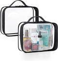 BAGSMART TSA Approved Clear Toiletry Bag, 2 Packs Quart Size Water Resistant by BAGSMART