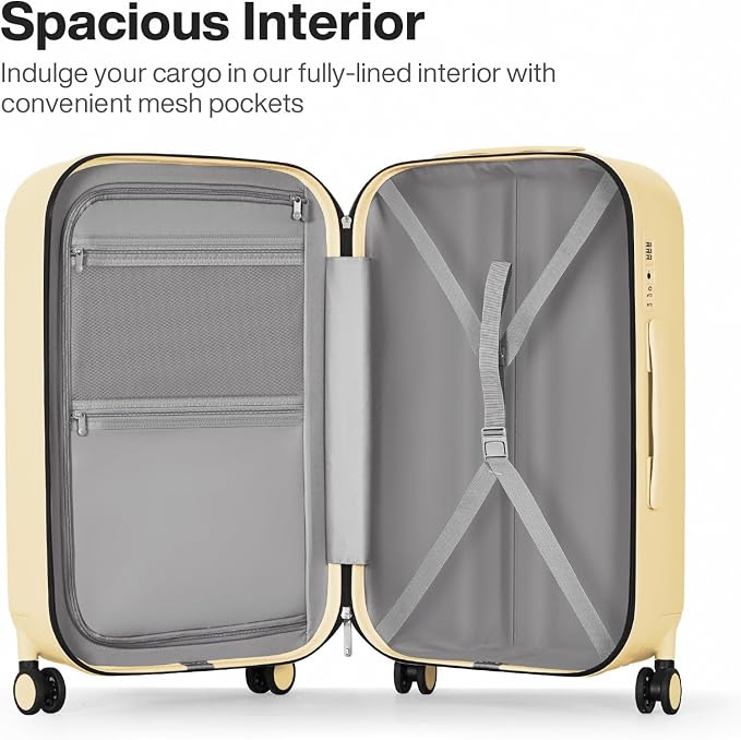 mixi 26 Inch Large Checked Luggage PC Hardshell Suitcases - Image 3