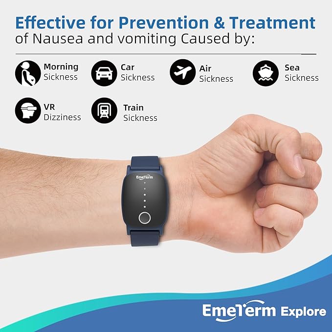 EmeTerm Explore FDA-Cleared Anti-Nausea Wristband IP67 Waterproof Morning - Image 3