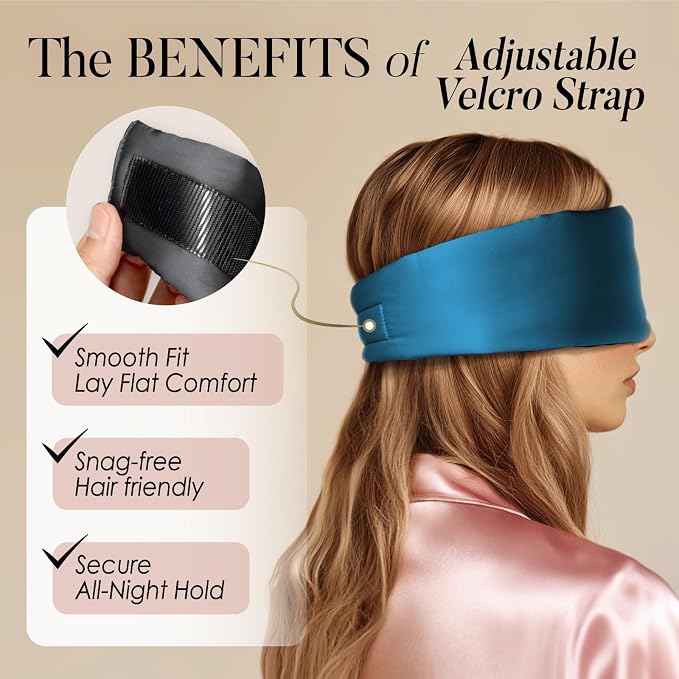 LULUSILK Reversible Mulberry Silk Sleep Mask - Image 4