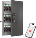 WeHere 72 Key Lock Box Wall Mount, APP Bluetooth/OTP/Wi-Fi/Fixed Code/Key Unlock by WeHereSmartBoxLock