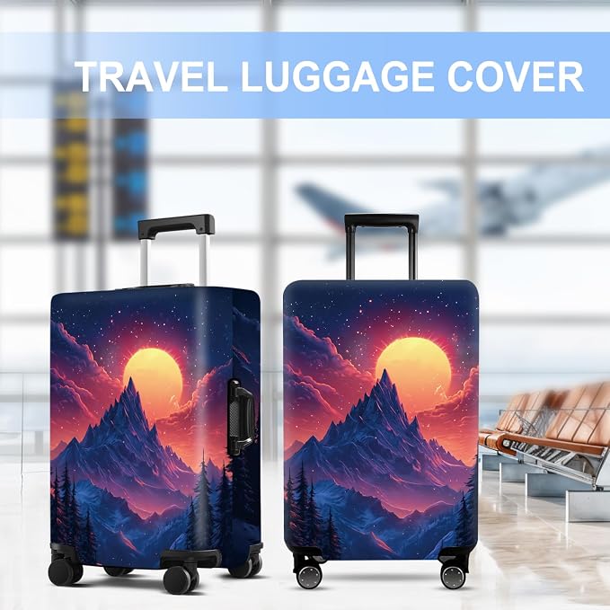 Luggage Cover Washable Suitcase Protector Anti-scratch Suitcase cover Fits - Image 5