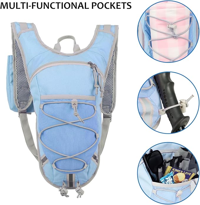 Lightweight Hydration Backpack 2L Water Bladder Pack - Image 3