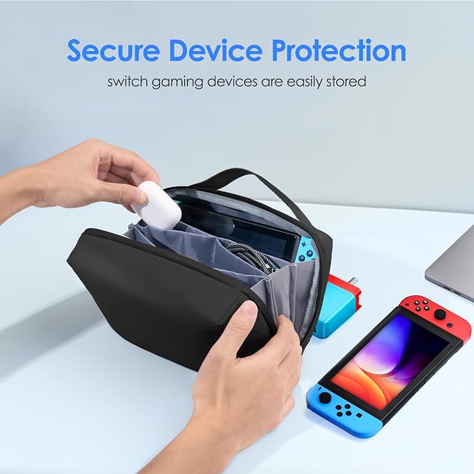 LENTION Electronics Organizer Bag Cable Tech Pouch - Image 9