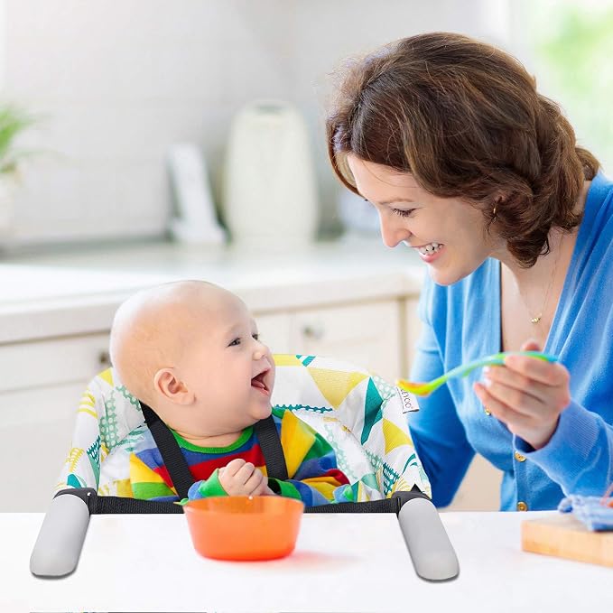 Hook On Chair, VEEYOO Clip On High Chair Folding Fast Table Chair - Image 2