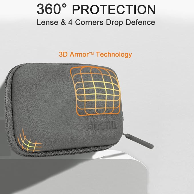 FiTSTILL Grey PU Mini Carrying Case - Image 2