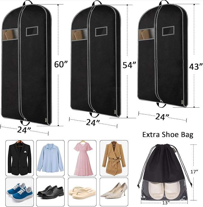 BALEINE 5PK Heavy Duty Garment Bag - Image 2