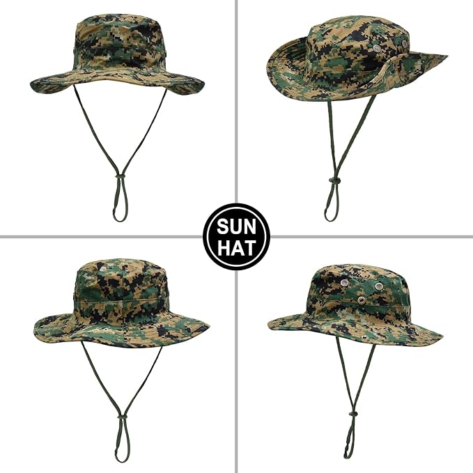 Sun Hats for Men Women Boonie Hat Foldable Fishing Hat UPF 50+ Bucket Hat for - Image 4