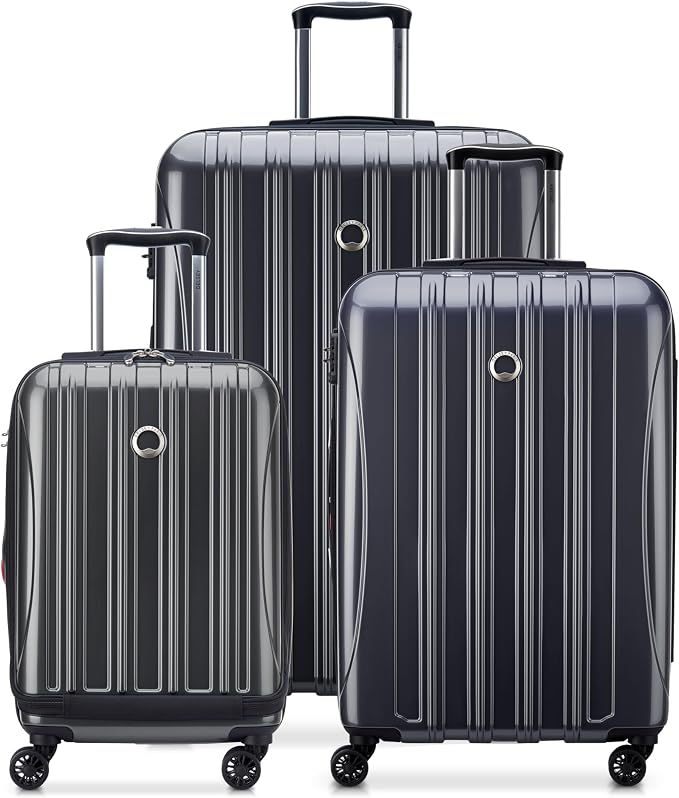 Delsey Luggage Aero 3 Piece Set Spinner Suitcase by DelseyParisLuggage