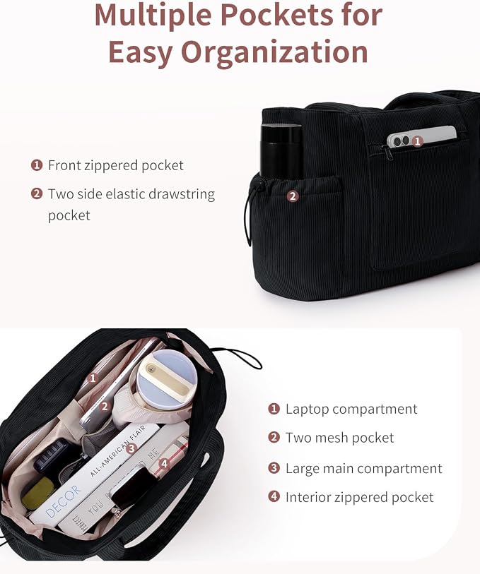 ECOHUB Tote Bag for Women, Work Tote Bags - Image 3