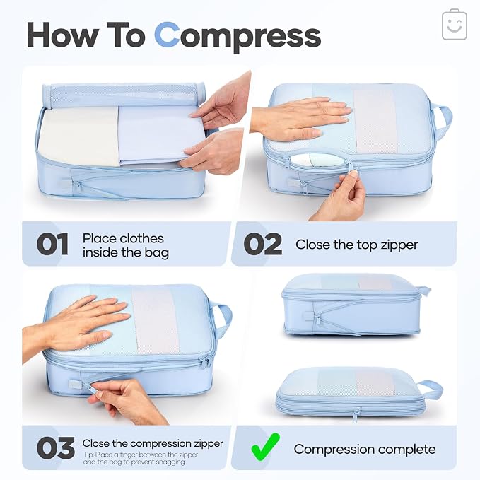 Veken 11 Set Compression Packing Cubes - Image 3