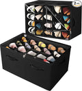 Shoe Organizer for Closet 2 Pack, Foldable Shoe Box by TOPIAHOME
