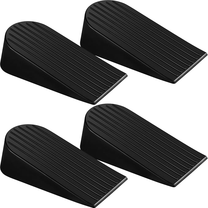 Frienda 4 Pack Large Door Stoppers Heavy Duty Rubber Stopper by Frienda