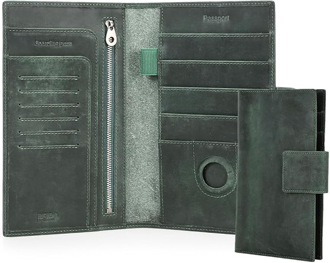 CONTACTS Full Grain Leather Family Passport Holder by CONTACTS
