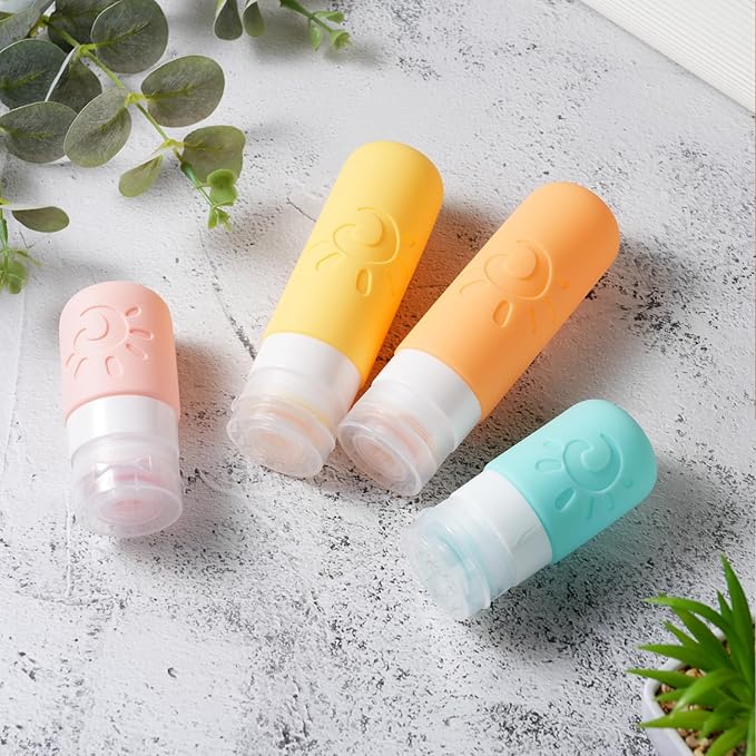 18 Pack travel Bottles for Toiletries, TSA Approved Silicone Travel Containers - Image 4