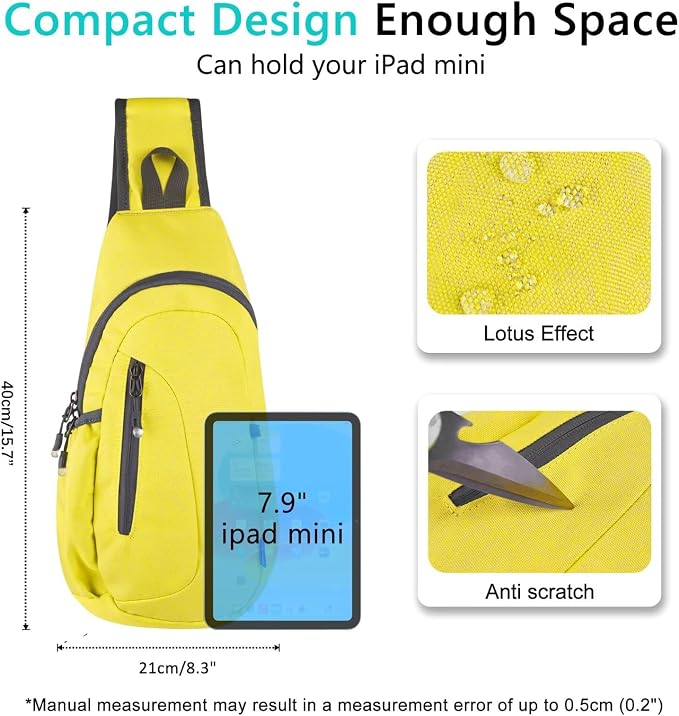 TITECOUGO Small Sling Bag, Lightweight Crossbody Backpack - Image 4
