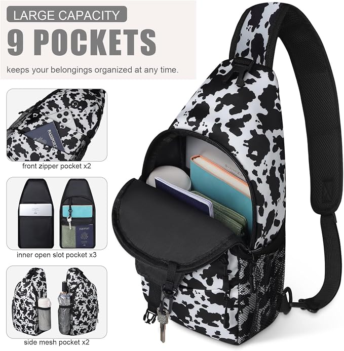 Crossbody Bags for Women Men Trendy Sling Bag Bakpack Casual Chest Bag - Image 3