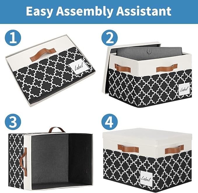 GhvyenntteS 6 Pack Fabric Storage Bins - Image 5