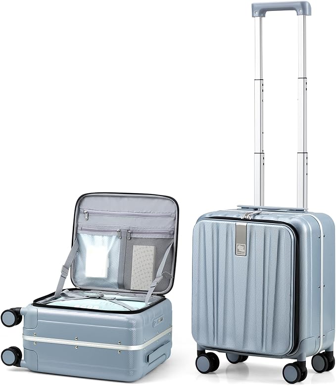 Hanke 16 Inch Underseat Carry On Suitcases by Hanke