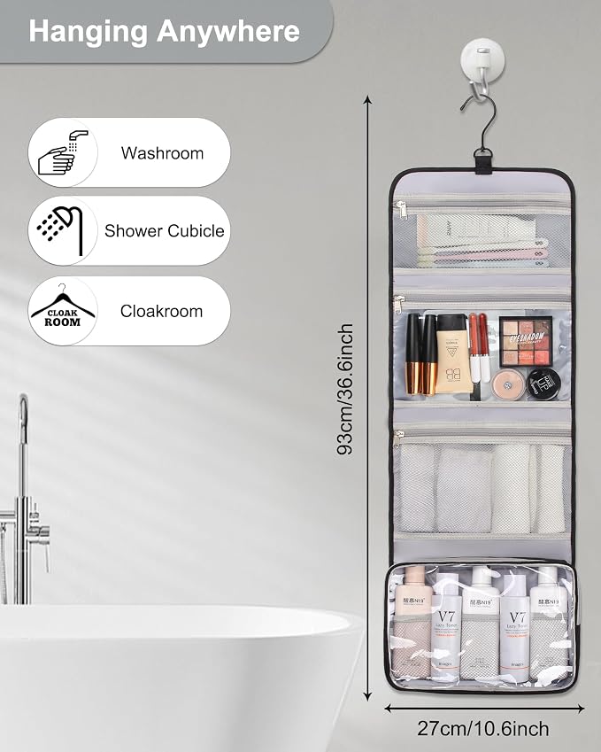 Relavel Travel Hanging Toiletry Bag - Image 4
