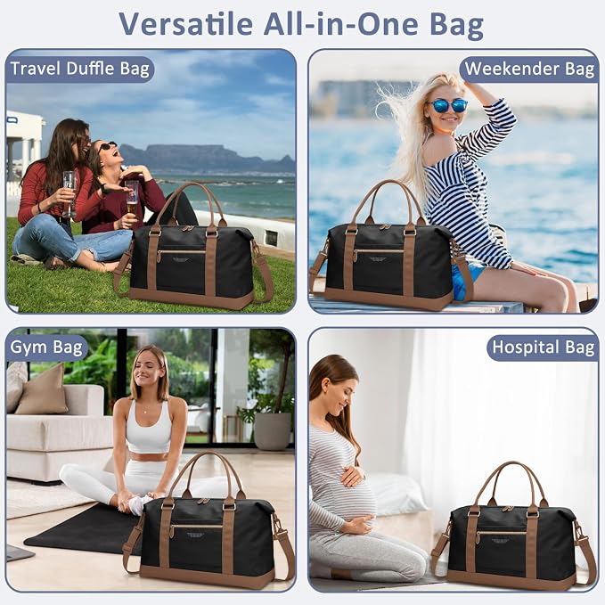 Travel Duffle Bag for Women, Weekender Bags, Hospital Bag for Labor Delivery - Image 6