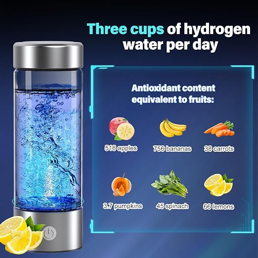 Hydrogen Water Bottle, 3000PPB Portable Hydrogen Water Ionizer Machine - Image 3