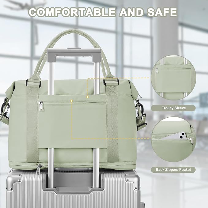 Travel Duffel Bag, Sports Tote Gym Bag, Shoulder Weekender Overnight Bag - Image 2