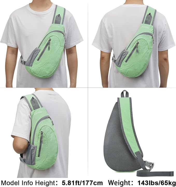 G4Free Sling Bag for Men Women, Small Crossbody Backpack Lightweight Chest - Image 6