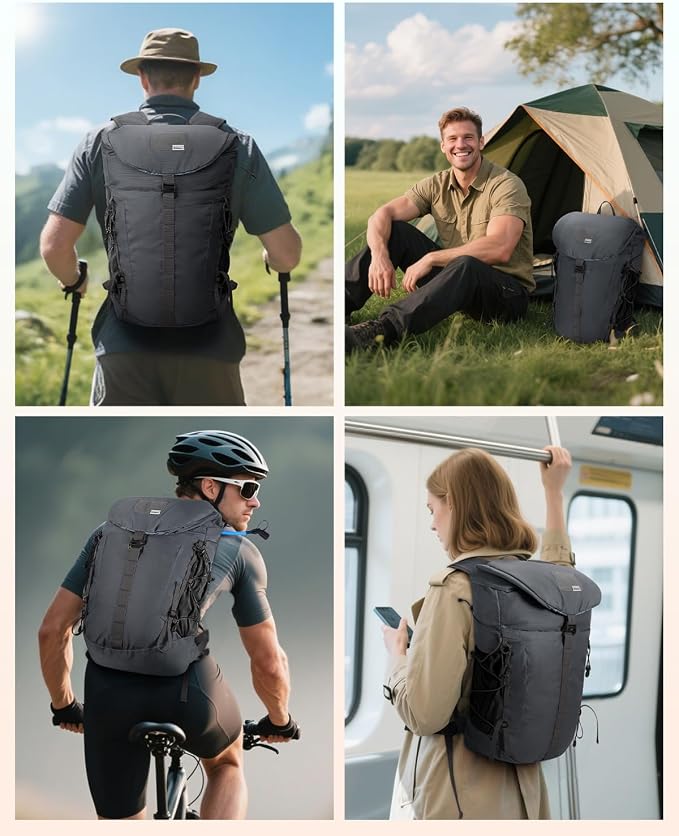 Blue Quartz Hiking Backpack 30L Lightweight Packable Backpack - Image 8