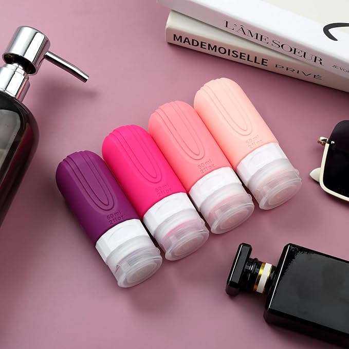 Travel Bottles for Toiletries, Tsa Approved 2oz Travel size Bottles, BPA Free - Image 9
