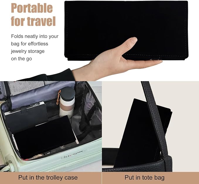 Travel Jewelry Roll Bag Portable Organizer Pouch - Image 5